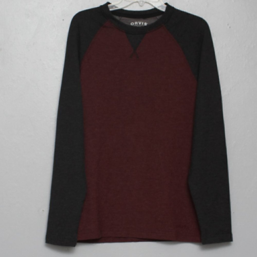 Orvis Classic collection raglan soft cozy comfy long sleeve thermal sweater
